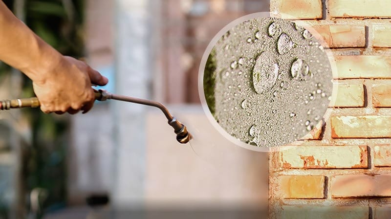 Illustration hydrofuge de façade